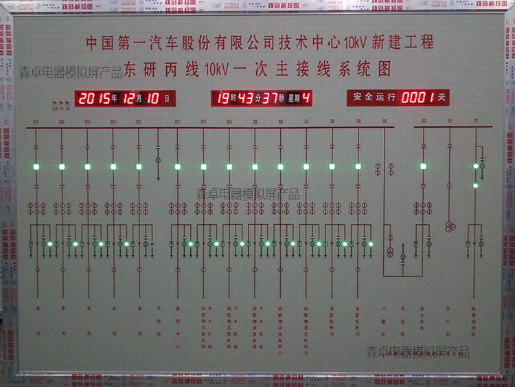 微機通訊模擬屏